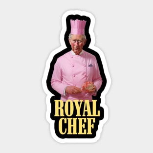 Royal Baker - funny King Charles Design Sticker